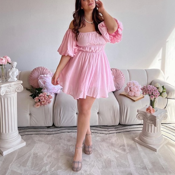 Princess Polly Light Pink Baby Doll Dress - Picture 2 of 8